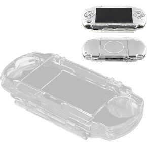Protective Shell with Movie Holder, Anti-Pressure Anti-Scratch Anti-Skid Pc Full Housin Case, Transparent Hard Shell Case Cover for 2000 3000 Game Consoles