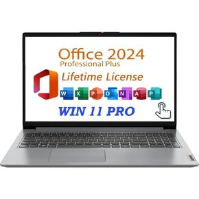 Lenovo 2024 IdeaPad 1 Gen 7 Laptop, 15.6" FHD Touchscreen, Intel Core i3-1215U, 16GB RAM, 512GB SSD, SD Card Reader, HDMI, Webcam, Wi-Fi 6, Windows 11 Home, Grey