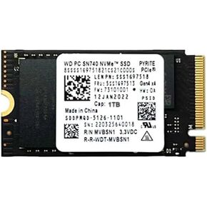 SN740 Black 1TB M.2 2242 42mm PCIe Gen 4 x4 TLC PC NVME SSD, for Lenovo thinkpad X1 Nano Titanium Flex E14 E15 gen 4, Ideapad Gaming Laptop Ultrabook Tablet - Internal Solid State Drive (OEM New)