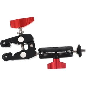 Homoyoyo 1 Set Wear Resistant Super Clamp Portable Camera Holder for DSLR with Swivel Articulation Multi Functional Use for Lights Umbrellas and More High Compatibility Photography Gear