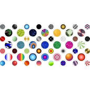 StickerTalk Random Patterns Camera Dots Webcam Covers, 1 Sheet of 32 Stickers at 0.25 inches Diameter, 21 Stickers at 0.375 inches Diameter.