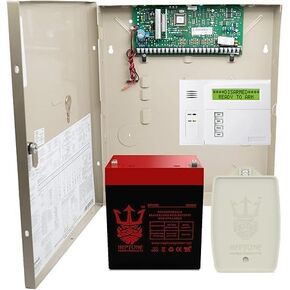 Honeywell VISTA-20P Ademco Control Panel with 6160 Keypad, Neptune NT1250 Battery & Auto-Resetting Transfomer 16.5VAC 40VA