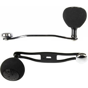 Power Handle for Quantum Baitcast Reel - Offset Black Arm w/ 39mm Black EVA Knob