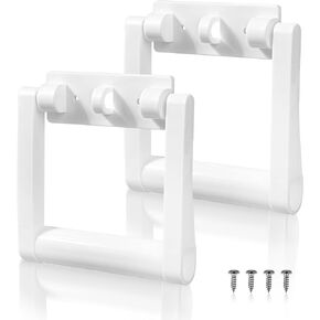 2 Pcs Plastic Cooler Handle Replacement for 25-72 Quart Coolers, Replacement Cooler Handle Parts Includes Screws, White
