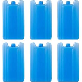 6 PCS Ice Crystal Cooling Boxes, Portable Freezer Packs for Food Drink Cooling, Lightweight Ice Packs for Fan, Camping, 200ML, Blue