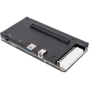 External Graphics Card Dock, eGPU Enclosure USB4.0 ATX 24Pin PCIE Fit for Thunderbolt 4 Graphics Card Dock EGPU Enclosure Compatible with AMD PCIE X4 Thunderbolt 3/4