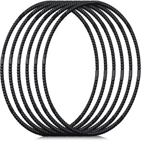 Shappy 6 Pcs Exercise Hoop Detachable Adjustable Plastic Toy Hoop Playground Toys Colored Hoop Circles for Teens Games Gymnastics Dog Agility Equipment Party Decor