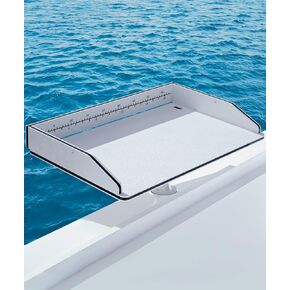 Bait Cutting Board Boat Table Bait Cutting Boards for Rod Holder Mount Bait Fillet Table for Fish Cleaning Station Boat Drink Bar and Grill Platform Marine Accessories Fishing Gifts (Black)