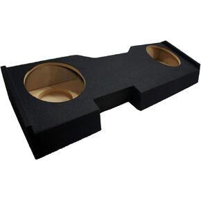 American Sound Connection ASC GM2X12-CREW14UP Compatible with Chevy Silverado Crew Cab Truck 2014-2018 Dual 12" Sub Box Subwoofer Enclosure