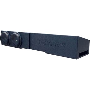 Memphis Audio MJMECHEV8D1 Dual 8" Subwoofer Loaded Enclosure, 1 Ohm, Compatible with 2007+ Chevrolet & GMC Crew Cabs