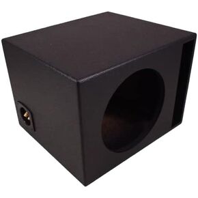 American Sound Connection Single 12" Subwoofer Universal Fit Vented Port Sub Box Speaker Enclosure - Armor Coated