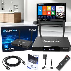 Su-per S. 3 PRO 2025 2G + 32G with Remote, HD Wire, Manuals, Power Supply