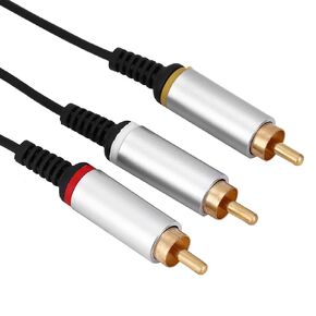 TV AV Cable Wire, 1.5M Component ABS TV Cord AV Cable Audio Video Cable Cord for 3000
