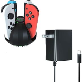 Charger for Nintendo Switch and Switch Charging Dock Station Deal Bundle