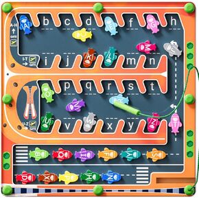 لوحة متاهة الحروف الأبجدية المغناطيسية من تمجويير، ألعاب مونتيسوري للمهارات الحركية الدقيقة للفتيات والأولاد، ألعاب تعليمية لأنشطة التعلم في مرحلة ما قبل المدرسة، هدايا ألعاب السفر للأطفال الصغار in Kuwait