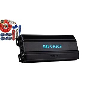 Hifonics ZD-1750.5D Zeus Delta 1750W 5-Channel Car Audio Amplifier with Complete 5-Channel 4 Gauge Installation Wiring Kit, Class D Design for Superior Sound