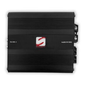 SA 800.4 مكبر للصوت الرقمي للسيارة ، 4 قناة 800W RMS ، 2 أوم مستقر ، الفئة D متعددة القنوات AMP مع Bass Boost & Crossover ، MOSFET الطاقة ، الصوت المدمج كامل النطاق لنظام ستيريو السيارة
