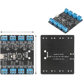 Usab to 8 Channel Way Rs485 Serial Port Board Type-C to Multi-Channel Uart Hub Rs485 Module Yr-6028