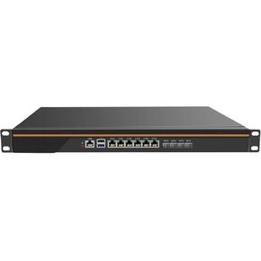 Firewall Hardware, OPNsense, VPN, Firewall Appliance, Router PC, AES-NI, Console, 1U Firewall Server Intel Atom 12 Core C3808 6 LAN 4 SFP+ 10G Support 4G 5G 32GB DDR4 RAM 1TB SSD