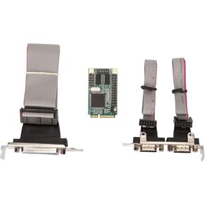 PCIe Combo Serial Parallel Expansion Card, Stable Compatibility Serial PCIe Card Adapter PCB Material 1 DP25 Pin for Office