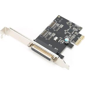 PCIE to Parallel Port Card Adapter DB25 LPT Printer Card for OS X Compatible with Printers Scanners and Parallel Devices