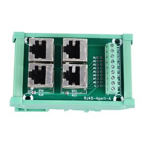 4 Way Buss Board 05A Parallel Rail Mount Terminal Block Connector Multi Port Structure for Homes Offices Factories