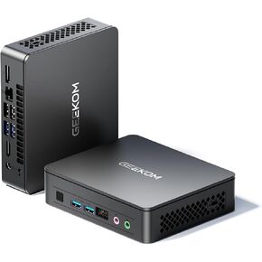 GEEKOM Air12 Lite Mini PC (3-Year Quality Support),12th Gen Intel N150 (Upgraded N100),16GB DDR4 RAM 512GB NVMe PCIe M.2 SSD,Home/Business Mini Desktop Computer, 4K Dual Display/HDMI 2.0/WiFi 5/BT5.1