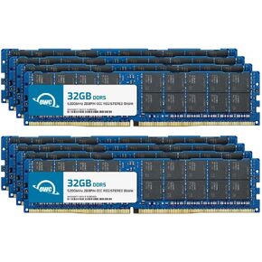 OWC 256GB (4x64GB) DDR5 5200 PC5-41600 CL42 2Rx4 288-pin 1.1V ECC Registered RDIMM Memory RAM Module Upgrade Kit for Select Workstations or Servers