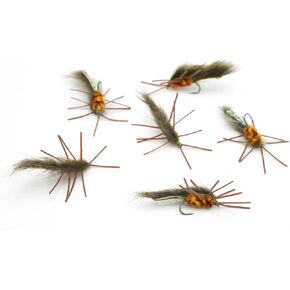Small Zirdle Bug Flies Barbless (6 Flies)
