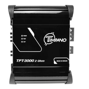 Timpano TPT-3000 2 أوم مضخم مضغوط 3000 واط ، قناة واحدة ، فئة AMP كاملة المدى D لتركيب مكبرات الصوت ومكبرات الصوت والسائقين ومكبرات الصوت على أنظمة صوت السيارات