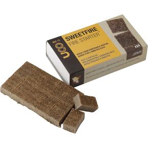 UCO Sweetfire Biofuel Fire Starters for Camping, Backpacking, and Emergency Preparedness, Strikeable, 20 Pieces