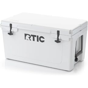 RTIC 65 QT Ultra-Tough Cooler Hard Insulated Portable Ice Chest Box for Beach, Drink, Beverage, Camping, Picnic, Fishing, Boat, Barbecue