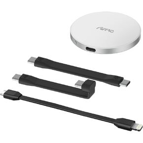 P10 Plus Magnetic to USB Portable Solid State Drive,for Lightning Cable, MagSafe Compatible, Up to 2000MB/S, for iPhone X/11/12/13/14 and iOS 13 Later, Magsafe SSD Portable Solution