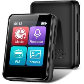 مشغل MP3 32GB مع Bluetooth ، شاشة 1.8 بوصة ، مع راديو FM ، مسجل ، مشغل موسيقى Sport Hifi المحمول يصل إلى 512 جيجابايت ، أزرق