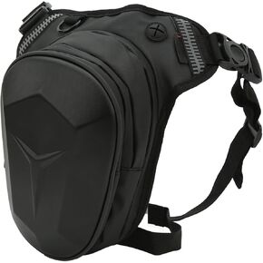 Motorcycle Leg Bag Waterproof Reflective Thigh Strip Impact Resistant for Fishing and Hiking (Unique Pattern)