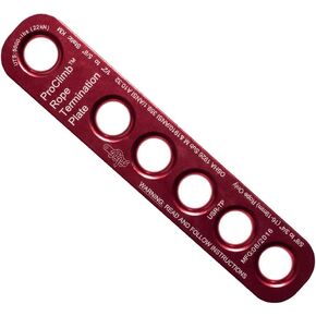 22 kN Rope Termination Plate – Aluminum Rigging Plate for 5/8"–3/4" Kernmantle Rope – Anchor Plate for Vertical Lifeline and Fall Protection