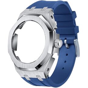 GA2100 GA2110 Rubber Strap Stainless Steel Metal Case Blue Band With Modification Tools watch case