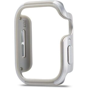 Protector Case Compatible With Apple Watch 5 4 44mm 40mm Aluminum Alloy+ TPU Protective Cover Shockproof Bumper Shell Accessories Compatible With Iwatch watch case