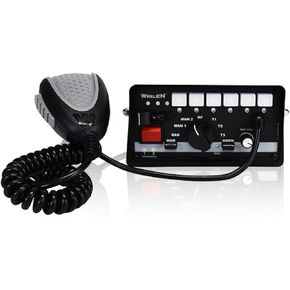 Whelen 295SLSA6 Siren & Light Controller – Dual 100-Watt Speaker Support, 18 Siren Tones, Hands-Free Operation, SAE J1849 and Title XIII Compliant, Night Visibility LED Buttons