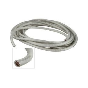 NVX XW4WH20 20 ft. of Frosted White True Spec 4-Gauge EnvyFlex Power/Ground Wire Cable for Car Audio