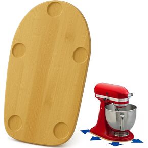 MIMORE Bamboo Mixer Slider Mat for Kitchenaid Stand Mixer 4.5-5 QT, Stand Mixer Slider Compatible with Kitchen Aid Mixer Slider 4.5-5 QT Tilt-Head (Bamboo Mixer Slider)