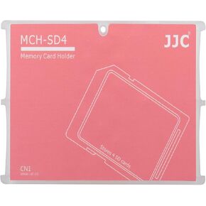 JJC MCH-SD4CN Memory Card Case fits 4X SD Cards