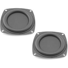zyamy 2pcs subwoofer تهتز الحجاب الحاجز استبدال 4 بوصة/105 ملم مربع مستدير الحجاب الحاجز باس الاهتزاز الحجاب الحاجز مضخم الصوت.