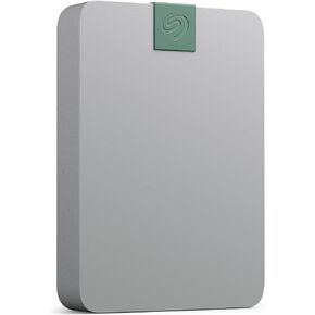 Seagate Ultra Touch HDD 5TB External Hard Drive - 15mm, Pebble Grey, Post-Consumer Recycled Material (STMA5000400) (Renewed)