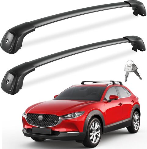 FengYu Roof Rack Cross Bars 260lbs Compatible with Volvo XC90 2016-2024,Heavy Duty Lockable Aluminum Roof Rails Crossbars Cargo Bars Canoe Snowboard Rooftop Black Carrier Luggage in Saudi Arabia