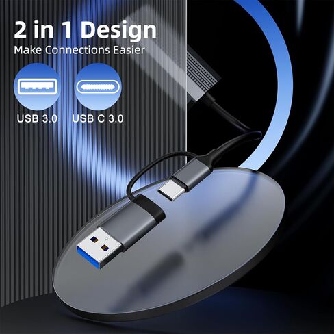 2.5G USB C USB 3.0 Ethernet Adapter ، Ethernet Adapter for Laptop ، Aluminium ، Type C (Thunderbolt 4/3 متوافق) لشبكة RJ45 ، متوافق مع NAS ، MacBook Air ، XPS ، iPhone 16/15 Pro in Saudi Arabia
