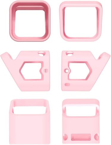 Silicone Protective Case for Yoto Player (3rd Gen.), Skin Cover Sleeve Fitted Protective Jacket for Yoto Player Kids Audio Player, Easy-to-Carry Handle (Pink) in Saudi Arabia