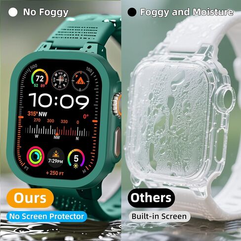 2 حزمة [لا يوجد شاشة واقي] مصد من Apple Watch SE/Series 6/5/4 40mm ، غطاء مصدٍ رفيع النحيف ، إطار واقٍ من الكمبيوتر الصلب All-Around Edge لإكسسوارات IWatch 40mm ، Clear in Saudi Arabia