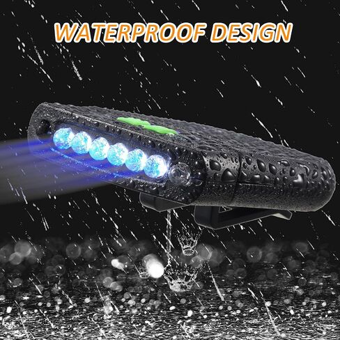 Mudder LED Clip on Cap Lights USB Rechargeable Cap Flashlight Clip Waterproof Ultra Bright Hat Flashlight Headlamp for Fishing Camping Hand Work in Saudi Arabia