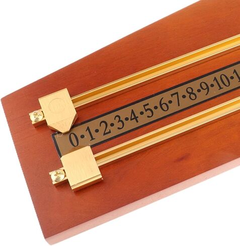 Wood Billiard Score Board Counters Club Accessories Billiard Score Keeper, Shuffleboard Scoreboard Snooker Scoreboard for 2 Player, Foosball, Wine Red in Saudi Arabia